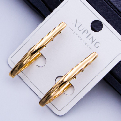 Сережки Xuping№578 h-35мм кути купити недорого медичне золото сережки від виробника