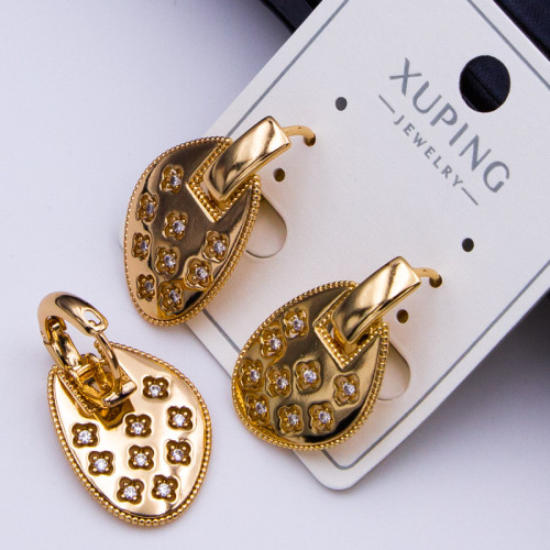 Сережки Xuping№429 25х15мм об'ємні 18к купити сережки Xuping медичне золото