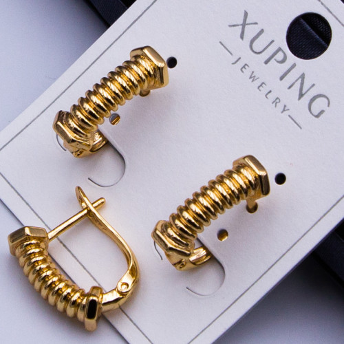 Сережки Xuping№357  h-15мм отвертки куплю оптом біжутерію Xuping 18к